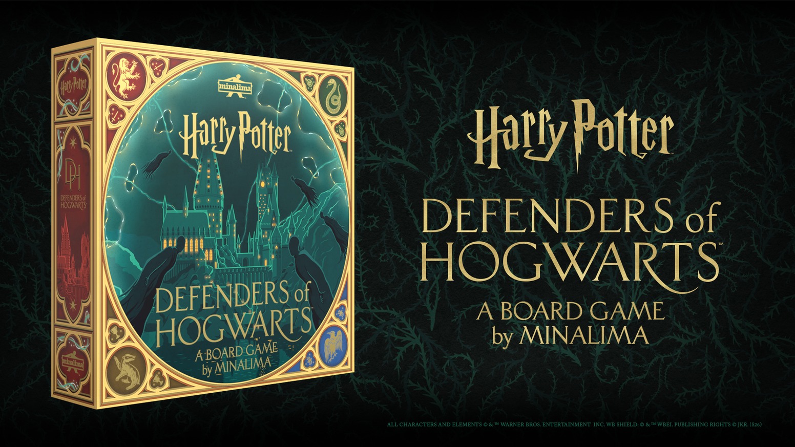 Defenders of Hogwarts board game — official campaign artwork (© MinaLima)